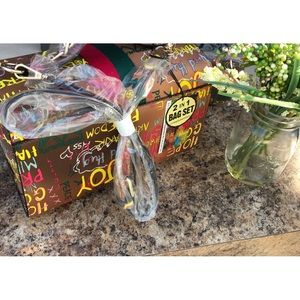 Multi colored purse with wallet